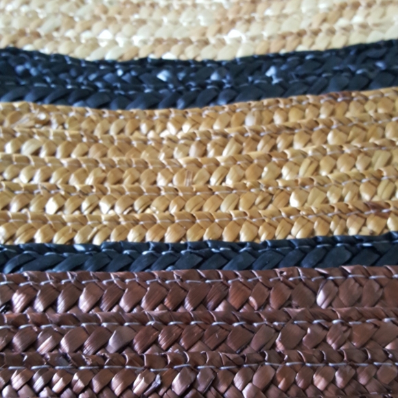 Crossbody woven straw multicolored lined purse - Picture 2 of 5